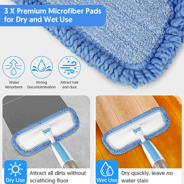 Refill Your Mop Easily by Merrell Mop Reusable Pads