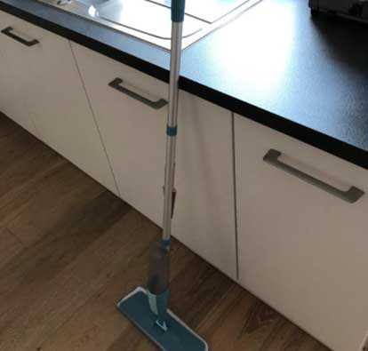Cleaning Walls With Microfiber Mop