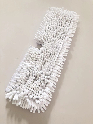 White flat mop replacement pads